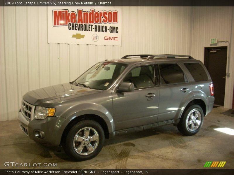Sterling Grey Metallic / Charcoal 2009 Ford Escape Limited V6