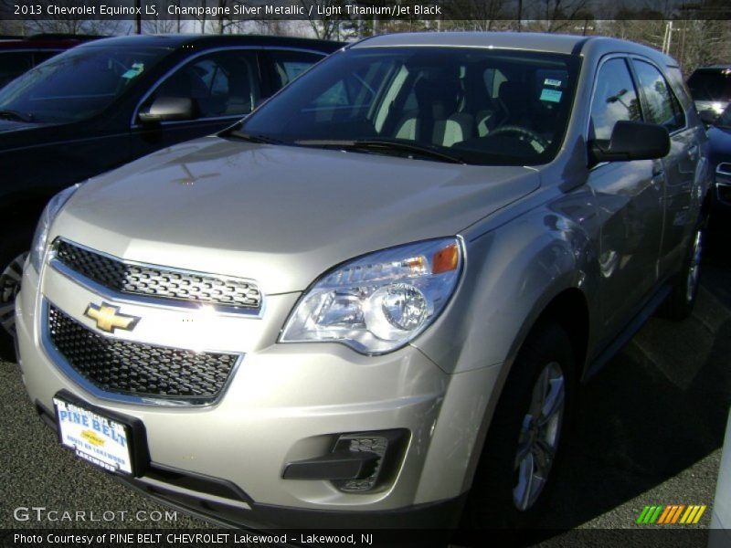 Champagne Silver Metallic / Light Titanium/Jet Black 2013 Chevrolet Equinox LS