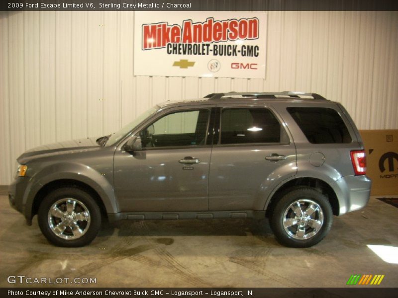 Sterling Grey Metallic / Charcoal 2009 Ford Escape Limited V6