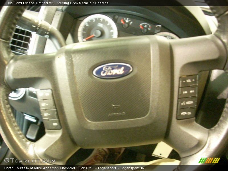 Sterling Grey Metallic / Charcoal 2009 Ford Escape Limited V6