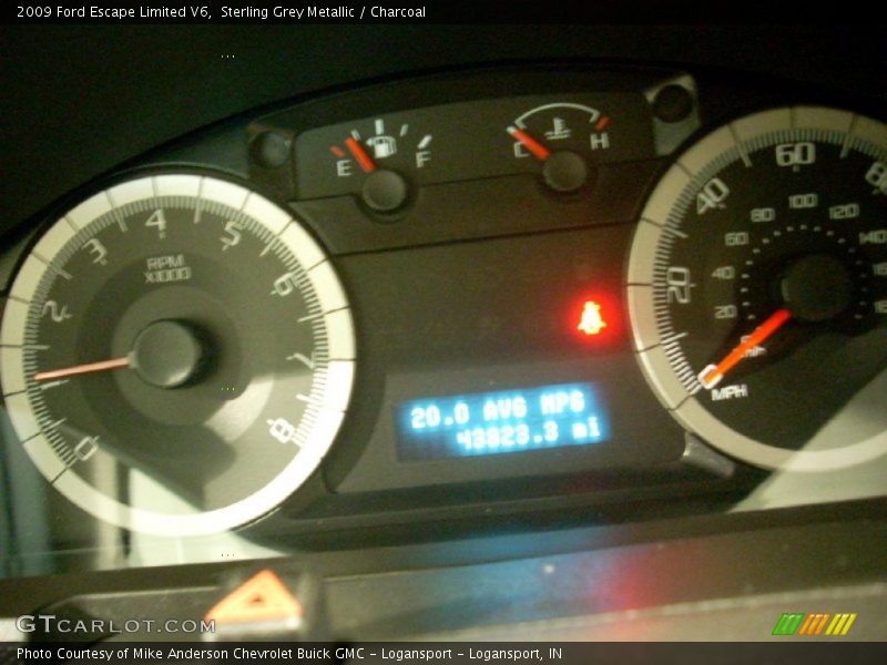Sterling Grey Metallic / Charcoal 2009 Ford Escape Limited V6