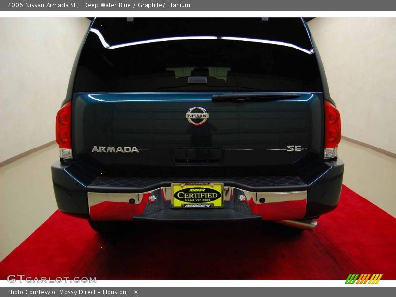 Deep Water Blue / Graphite/Titanium 2006 Nissan Armada SE