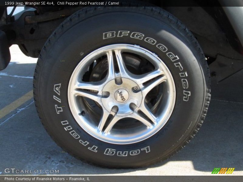 Chili Pepper Red Pearlcoat / Camel 1999 Jeep Wrangler SE 4x4