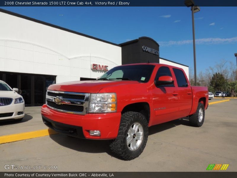 Victory Red / Ebony 2008 Chevrolet Silverado 1500 LTZ Crew Cab 4x4