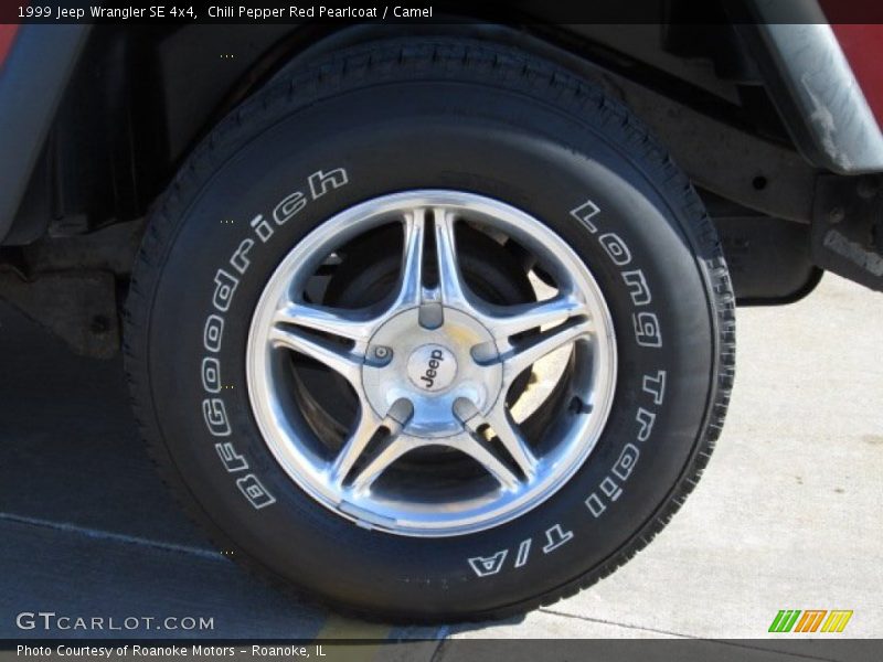 Chili Pepper Red Pearlcoat / Camel 1999 Jeep Wrangler SE 4x4