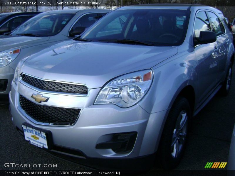 Silver Ice Metallic / Jet Black 2013 Chevrolet Equinox LS