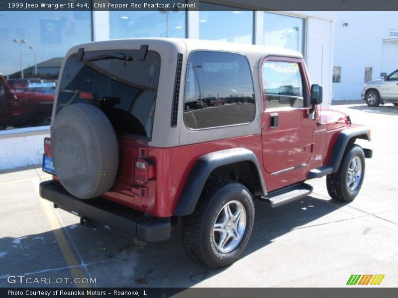 Chili Pepper Red Pearlcoat / Camel 1999 Jeep Wrangler SE 4x4