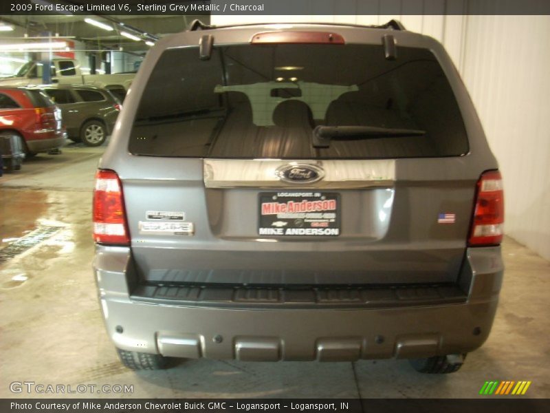 Sterling Grey Metallic / Charcoal 2009 Ford Escape Limited V6