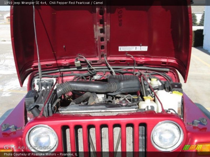 Chili Pepper Red Pearlcoat / Camel 1999 Jeep Wrangler SE 4x4