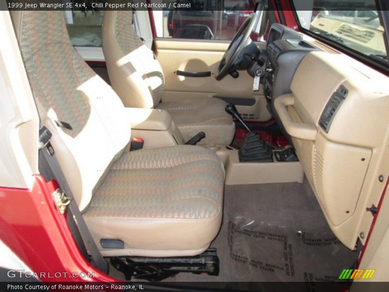 Chili Pepper Red Pearlcoat / Camel 1999 Jeep Wrangler SE 4x4