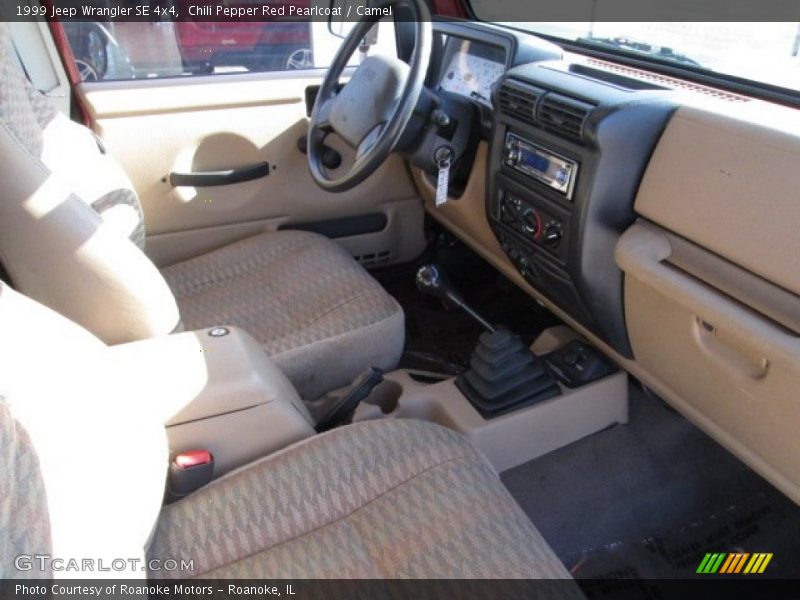 Chili Pepper Red Pearlcoat / Camel 1999 Jeep Wrangler SE 4x4