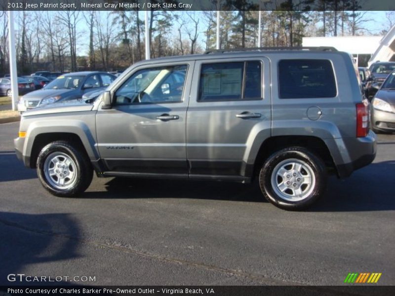 Mineral Gray Metallic / Dark Slate Gray 2012 Jeep Patriot Sport