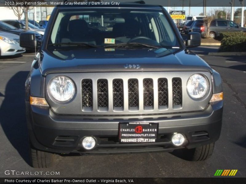 Mineral Gray Metallic / Dark Slate Gray 2012 Jeep Patriot Sport