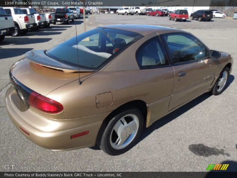 Gold Metallic / Graphite 1998 Pontiac Sunfire GT Coupe