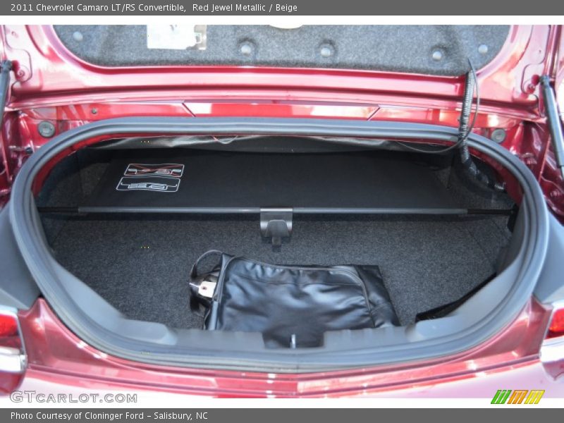  2011 Camaro LT/RS Convertible Trunk