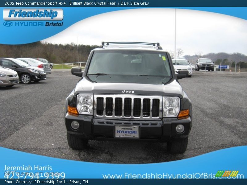 Brilliant Black Crystal Pearl / Dark Slate Gray 2009 Jeep Commander Sport 4x4