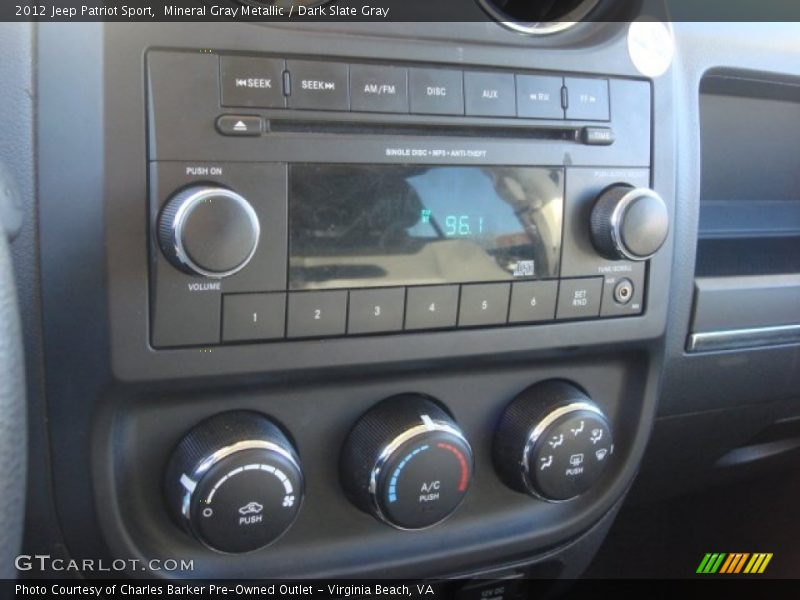 Mineral Gray Metallic / Dark Slate Gray 2012 Jeep Patriot Sport