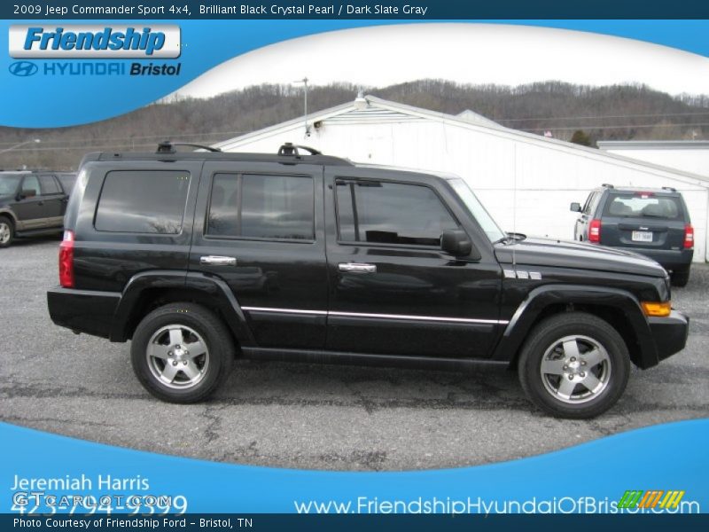 Brilliant Black Crystal Pearl / Dark Slate Gray 2009 Jeep Commander Sport 4x4