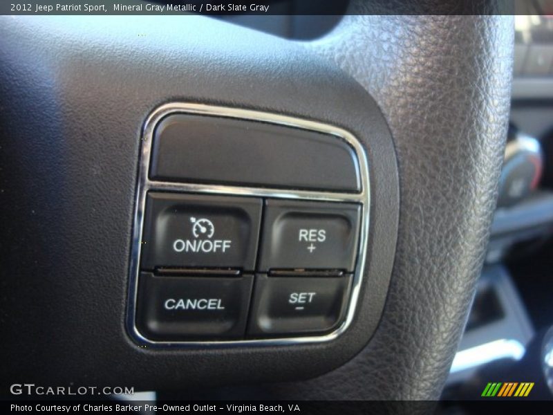 Mineral Gray Metallic / Dark Slate Gray 2012 Jeep Patriot Sport