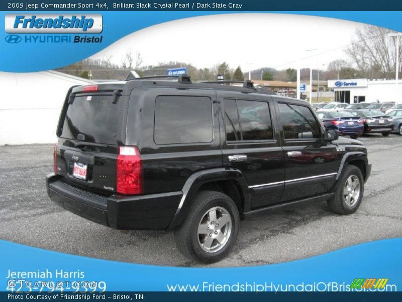 Brilliant Black Crystal Pearl / Dark Slate Gray 2009 Jeep Commander Sport 4x4