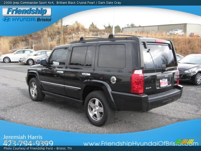 Brilliant Black Crystal Pearl / Dark Slate Gray 2009 Jeep Commander Sport 4x4