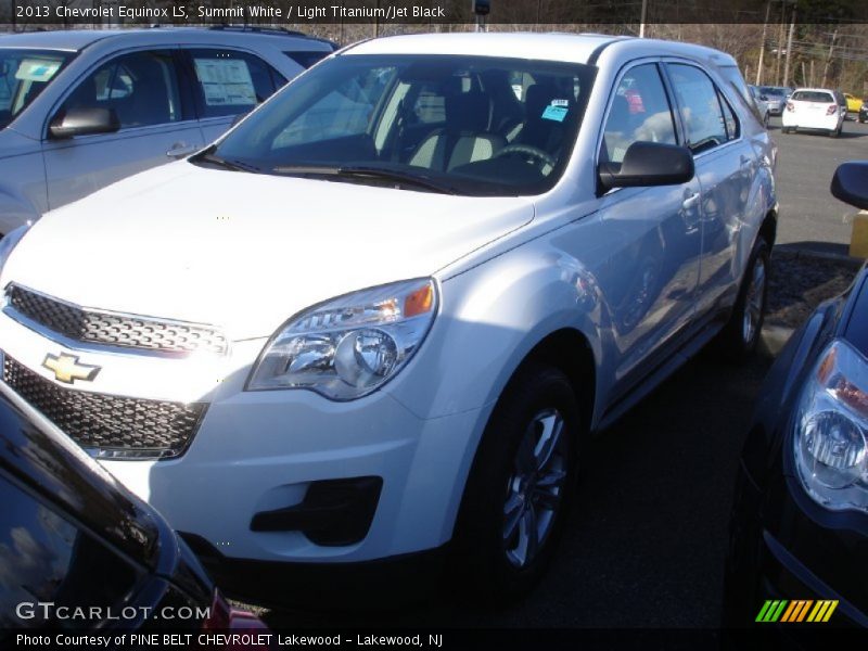 Summit White / Light Titanium/Jet Black 2013 Chevrolet Equinox LS