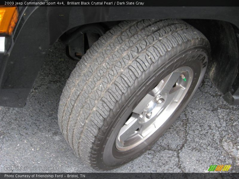 Brilliant Black Crystal Pearl / Dark Slate Gray 2009 Jeep Commander Sport 4x4