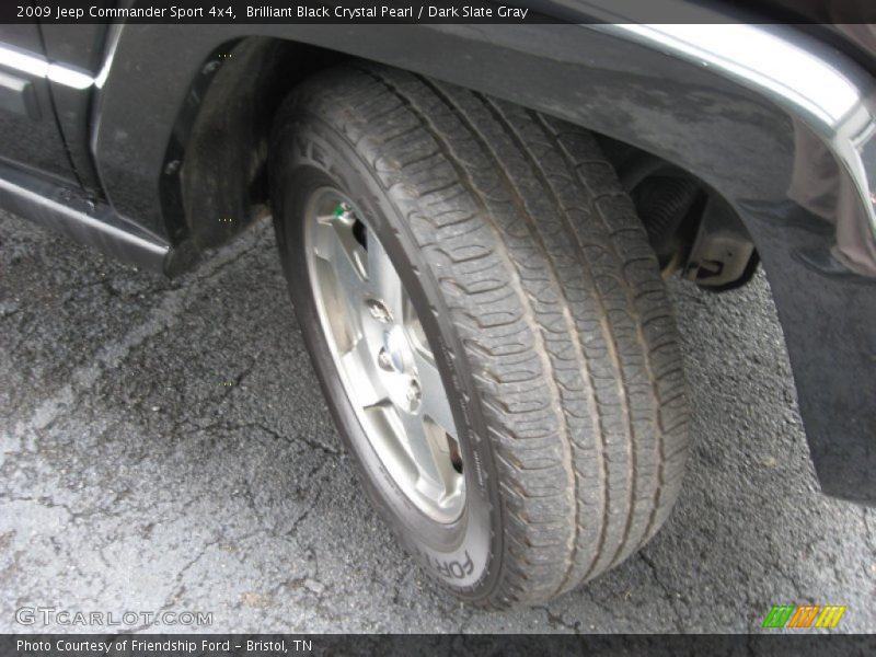 Brilliant Black Crystal Pearl / Dark Slate Gray 2009 Jeep Commander Sport 4x4