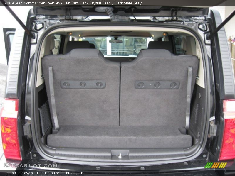 Brilliant Black Crystal Pearl / Dark Slate Gray 2009 Jeep Commander Sport 4x4