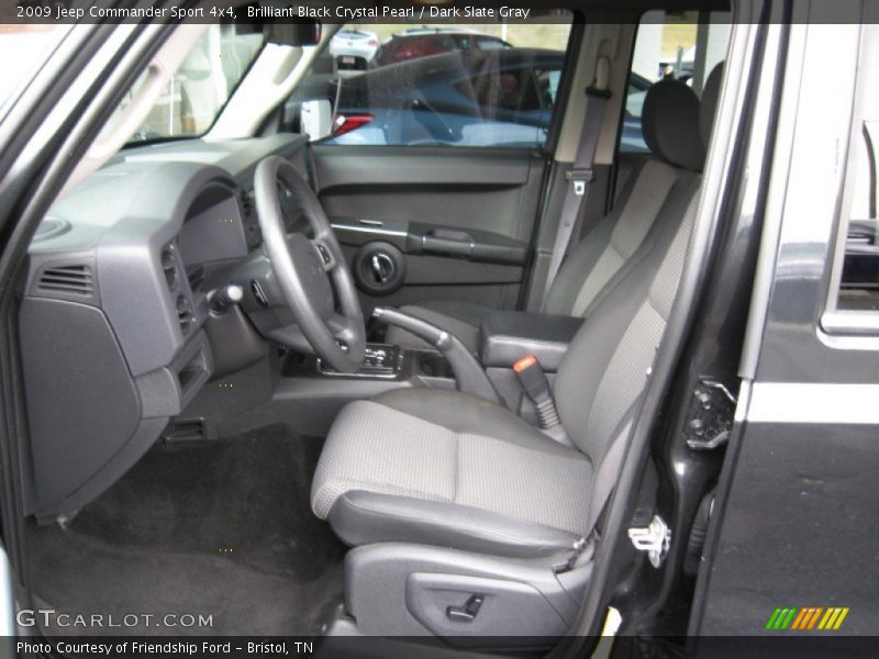 Brilliant Black Crystal Pearl / Dark Slate Gray 2009 Jeep Commander Sport 4x4