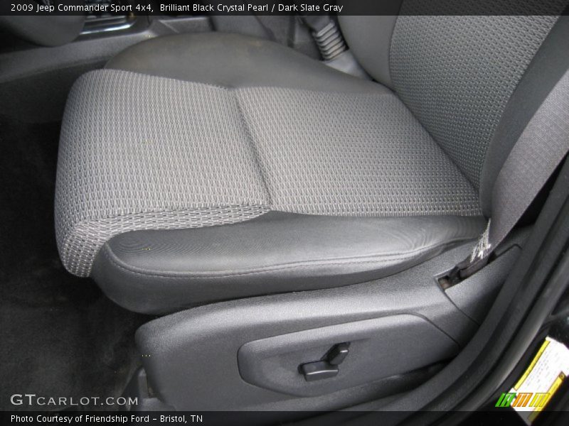 Brilliant Black Crystal Pearl / Dark Slate Gray 2009 Jeep Commander Sport 4x4
