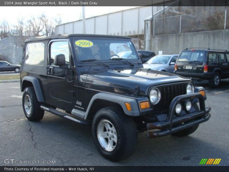 Black / Dark Slate Gray 2004 Jeep Wrangler Sport 4x4