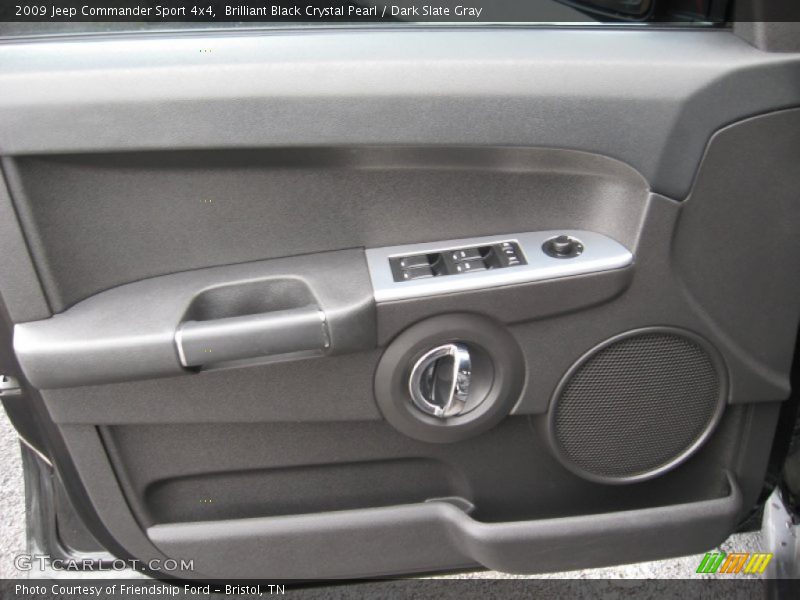 Brilliant Black Crystal Pearl / Dark Slate Gray 2009 Jeep Commander Sport 4x4