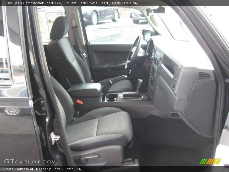 Brilliant Black Crystal Pearl / Dark Slate Gray 2009 Jeep Commander Sport 4x4