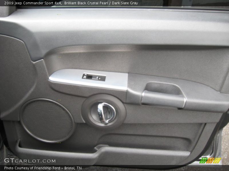 Brilliant Black Crystal Pearl / Dark Slate Gray 2009 Jeep Commander Sport 4x4