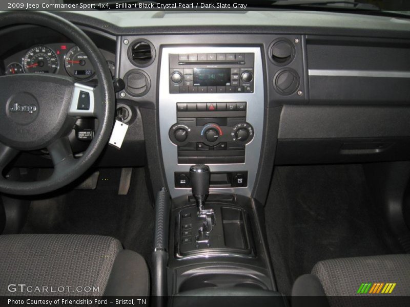 Brilliant Black Crystal Pearl / Dark Slate Gray 2009 Jeep Commander Sport 4x4