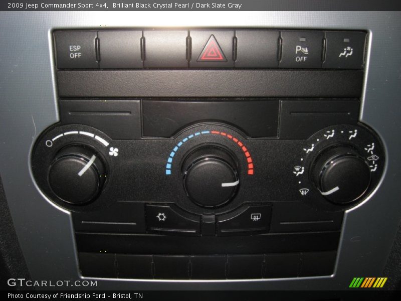 Brilliant Black Crystal Pearl / Dark Slate Gray 2009 Jeep Commander Sport 4x4