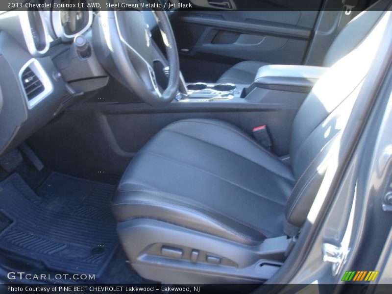 Steel Green Metallic / Jet Black 2013 Chevrolet Equinox LT AWD