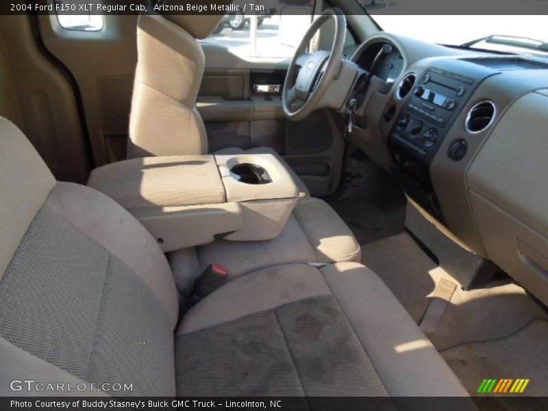 Arizona Beige Metallic / Tan 2004 Ford F150 XLT Regular Cab
