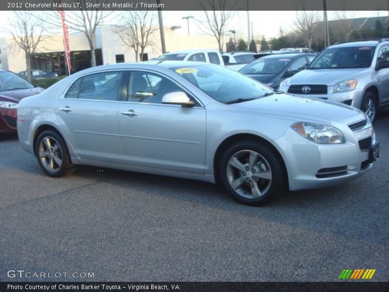 Silver Ice Metallic / Titanium 2012 Chevrolet Malibu LT
