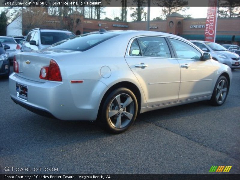Silver Ice Metallic / Titanium 2012 Chevrolet Malibu LT