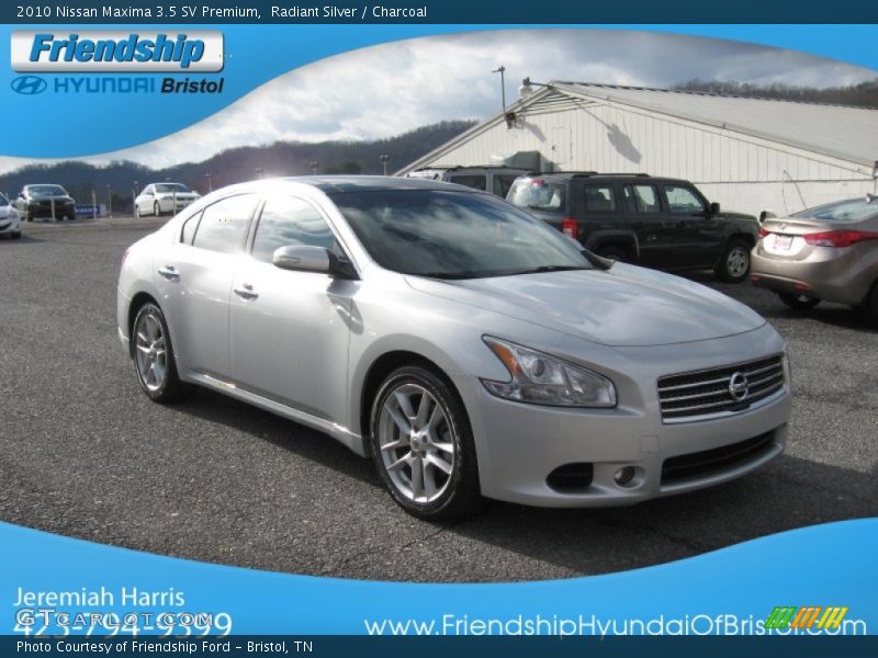 Radiant Silver / Charcoal 2010 Nissan Maxima 3.5 SV Premium