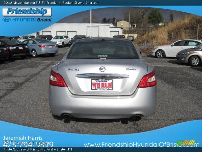 Radiant Silver / Charcoal 2010 Nissan Maxima 3.5 SV Premium