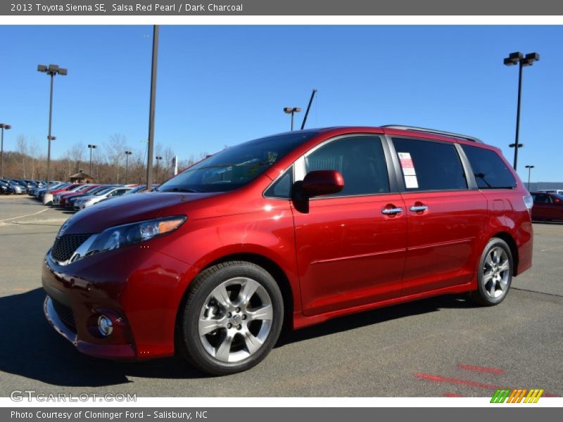 Salsa Red Pearl / Dark Charcoal 2013 Toyota Sienna SE