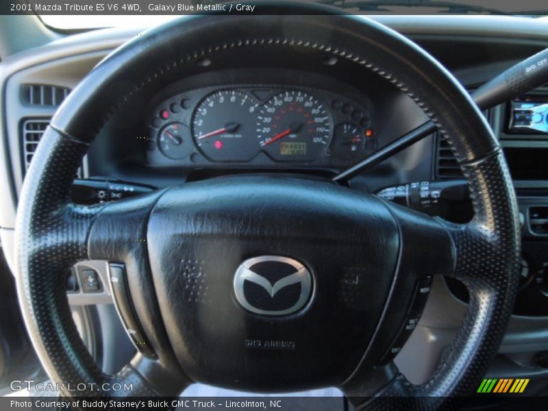 Galaxy Blue Metallic / Gray 2001 Mazda Tribute ES V6 4WD