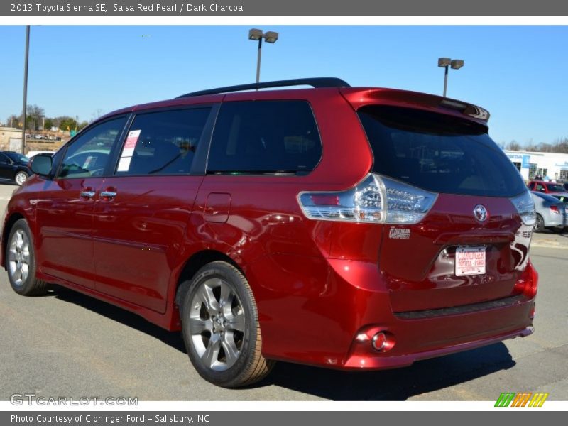 Salsa Red Pearl / Dark Charcoal 2013 Toyota Sienna SE