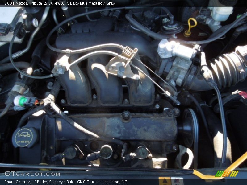 Galaxy Blue Metallic / Gray 2001 Mazda Tribute ES V6 4WD