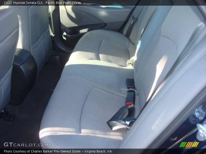 Pacific Blue Pearl / Gray 2012 Hyundai Sonata GLS