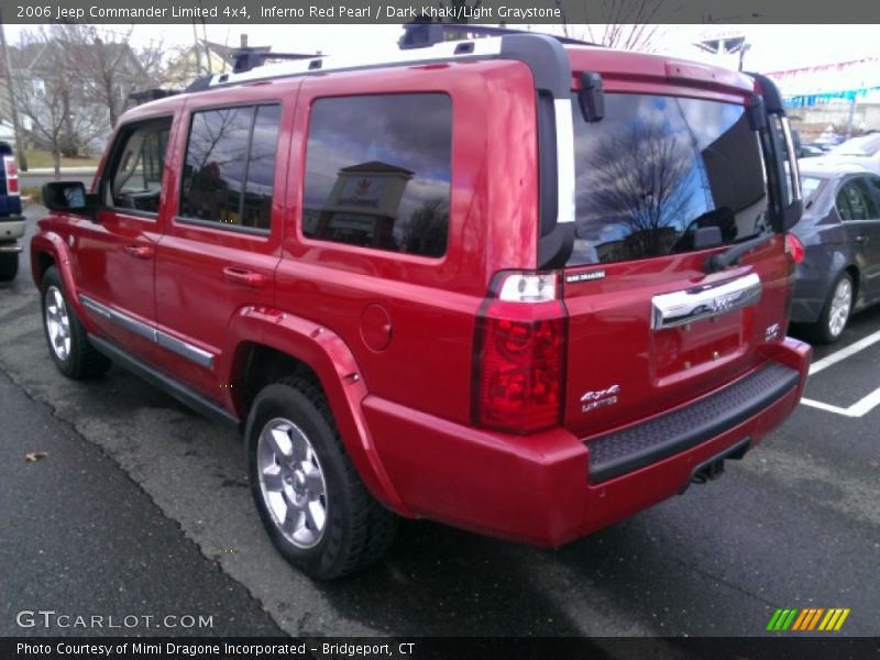 Inferno Red Pearl / Dark Khaki/Light Graystone 2006 Jeep Commander Limited 4x4