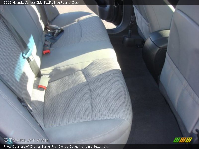 Pacific Blue Pearl / Gray 2012 Hyundai Sonata GLS